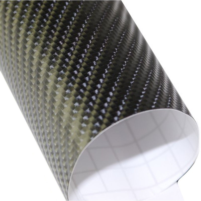 film vinyle carbone 4D gris foncé thermoformable sticker adhésif 152cm x 20cm