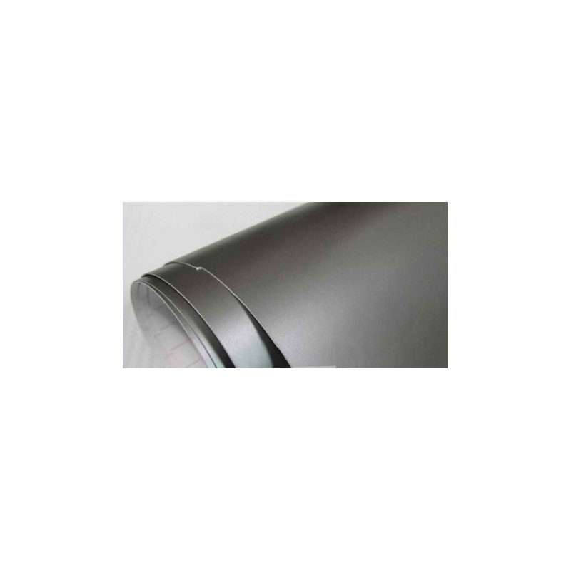 Film Adhésif Chromé Gris Mat/noir 152cm - Sans Bulles, Pour Carrosserie & Déco